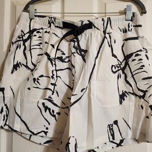 The North Face Black and White Women's Athletic Shorts